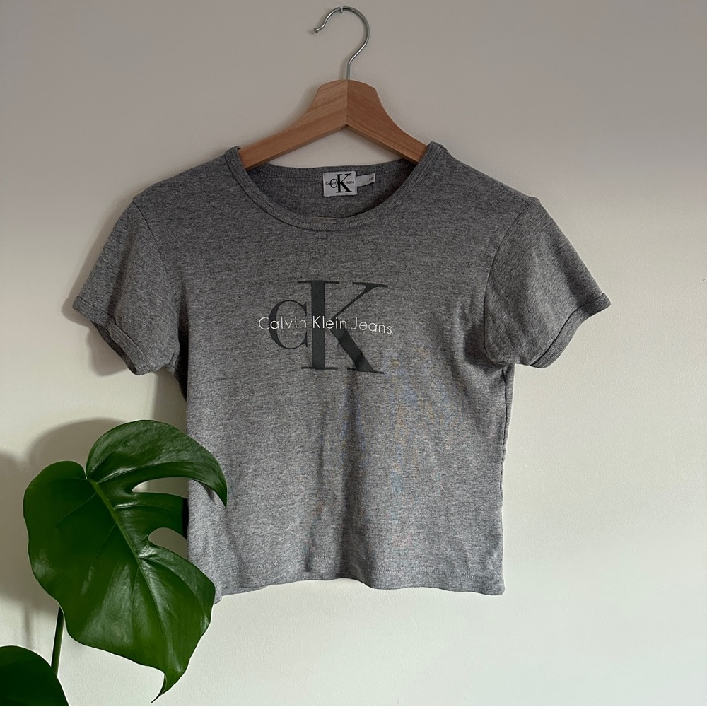Vintage Calvin Klein Gray T-Shirt